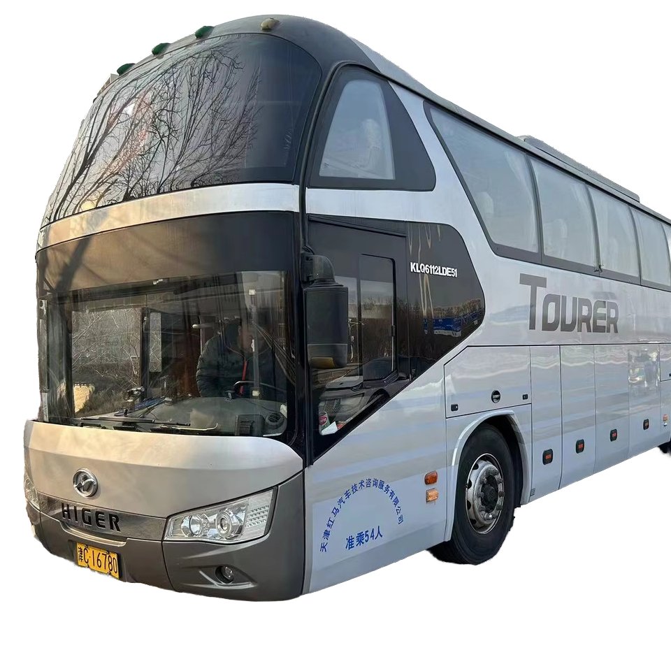 Jinlong Hagrid 54-Seat Diesel Coach Bus with Weichai 336 Engine Manual Transmission Euro 4 Emission Standard Used Bus Sale China